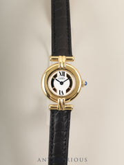 Cartier Must Corée W1006654 / 590002 Quartz SV925 Leather Original D-Buckle (GP) Side Trinity Dial (SWISS marking) Fully serviced at a Cartier boutique