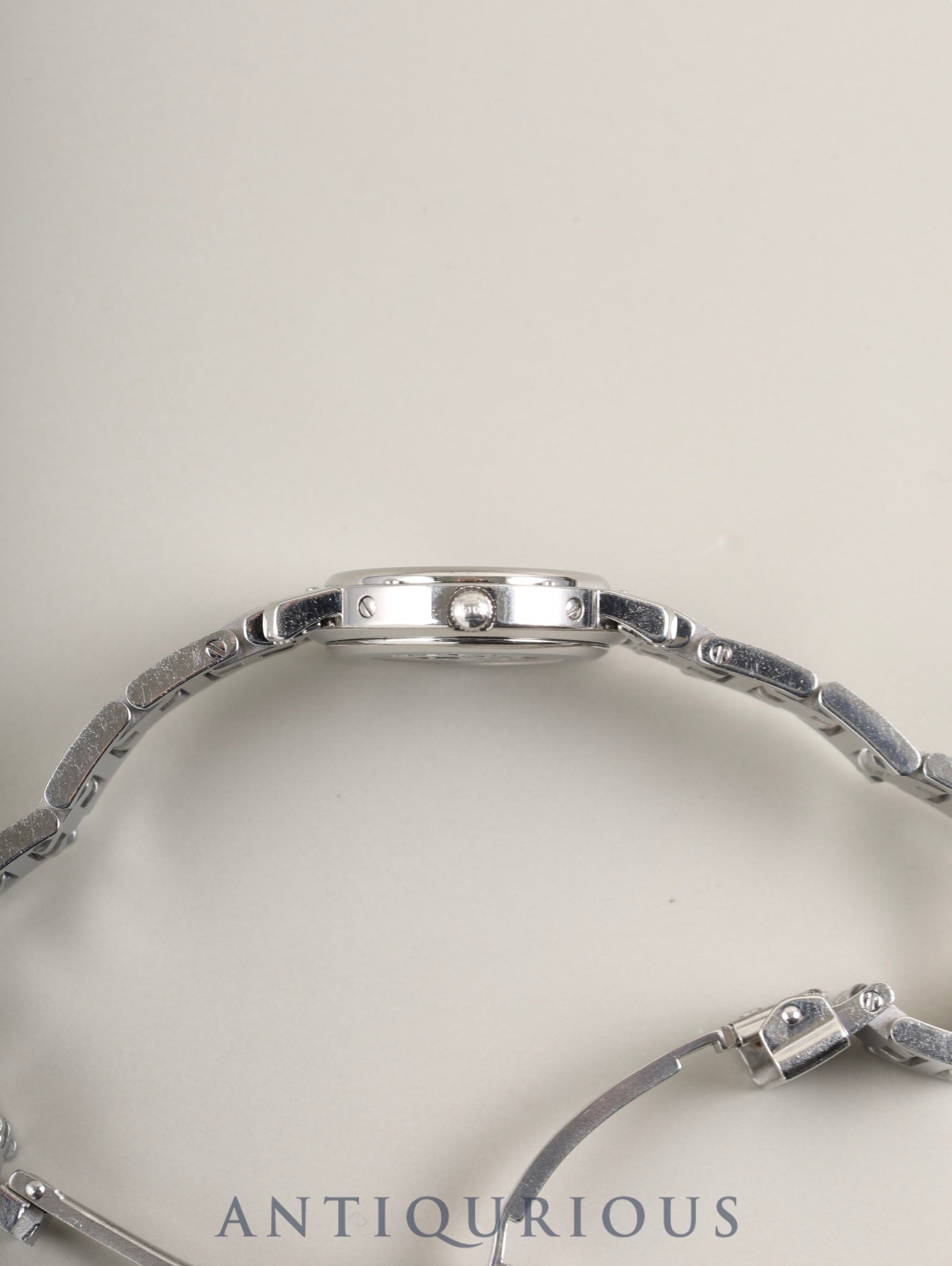 エルメス クリッパー CL4.210 クォーツ SS SS グレー文字盤 保証書（1999年）オーバーホール済み