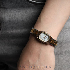 Hermes Rally 77.03 Quartz Cal.976.001 SS/GP SS/GP White Dial Overhauled