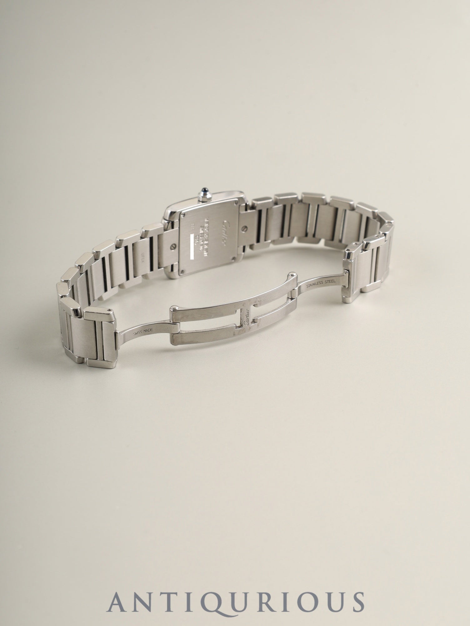 カルティエ タンクフランセーズ SM W51008Q3 / 2384 クォーツ SS SS ホワイト文字盤 箱 冊子 保証書 オーバーホール済み