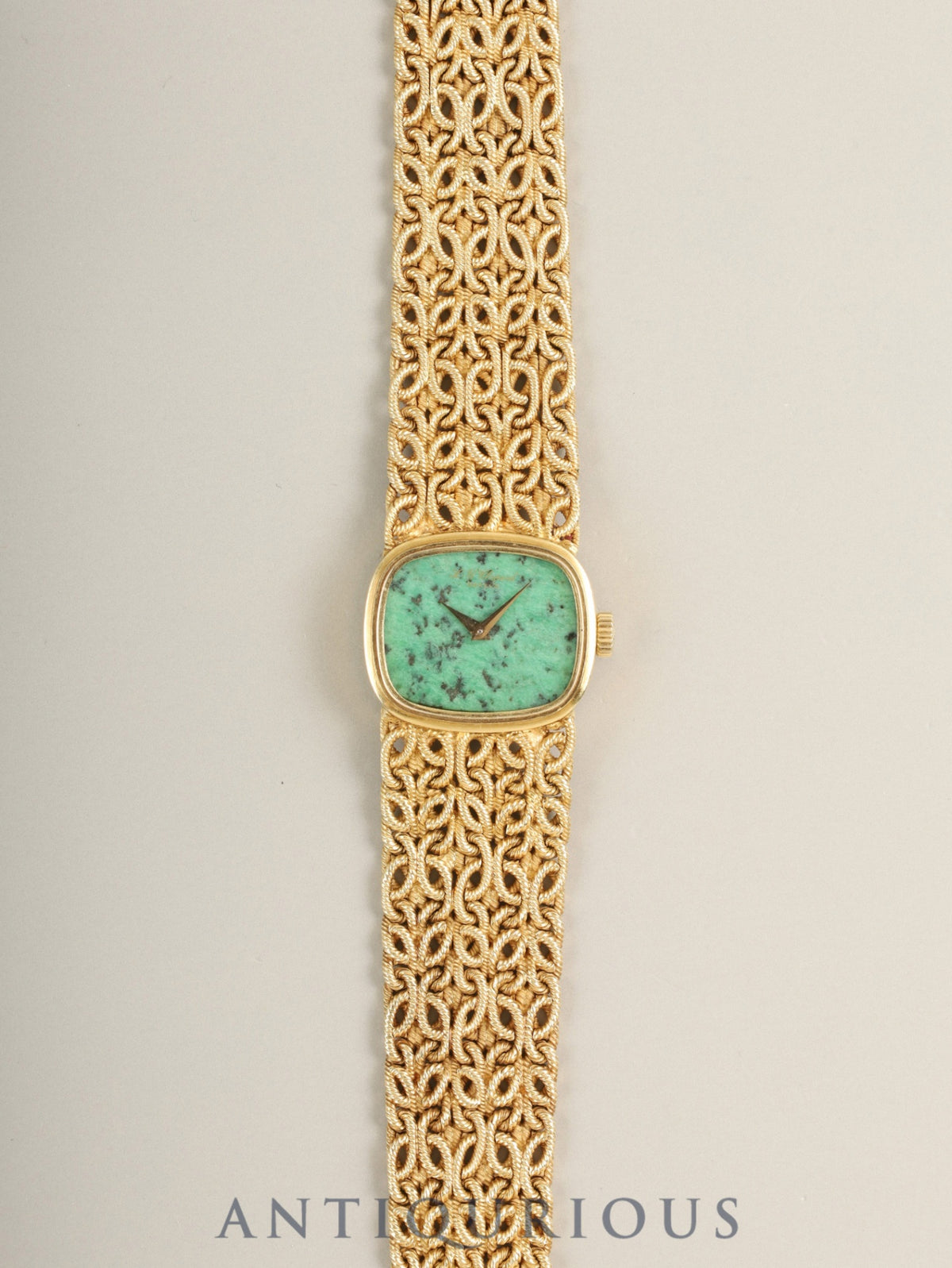 Chopard Jewelry Watch 5028/1 Manual Winding Cal.4520 (Felsa S.A.) 750YG 750YG Jadeite Dial Overhauled
