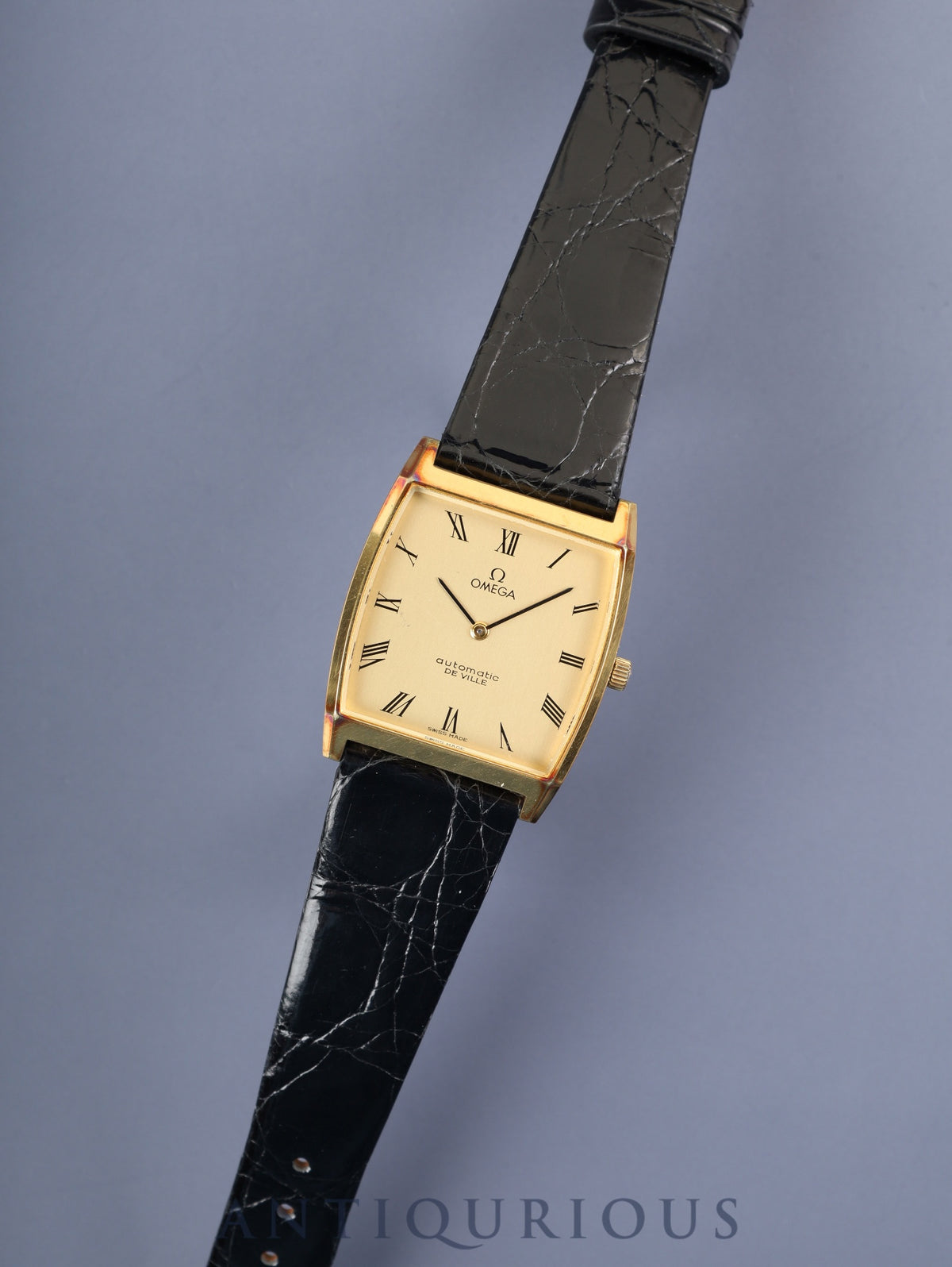 Omega De Ville 5321 Automatic Caliber 711 GP Leather Strap with Genuine GP Buckle, Champagne Dial, Overhauled