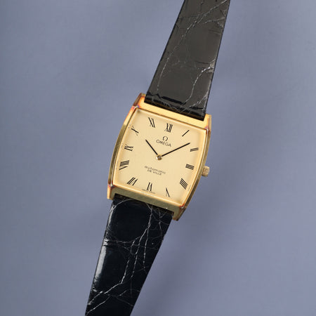 オメガ デ・ヴィル 5321 自動巻き Cal.711 GP 革 純正尾錠（GP） シャンパン文字盤 オーバーホール済み