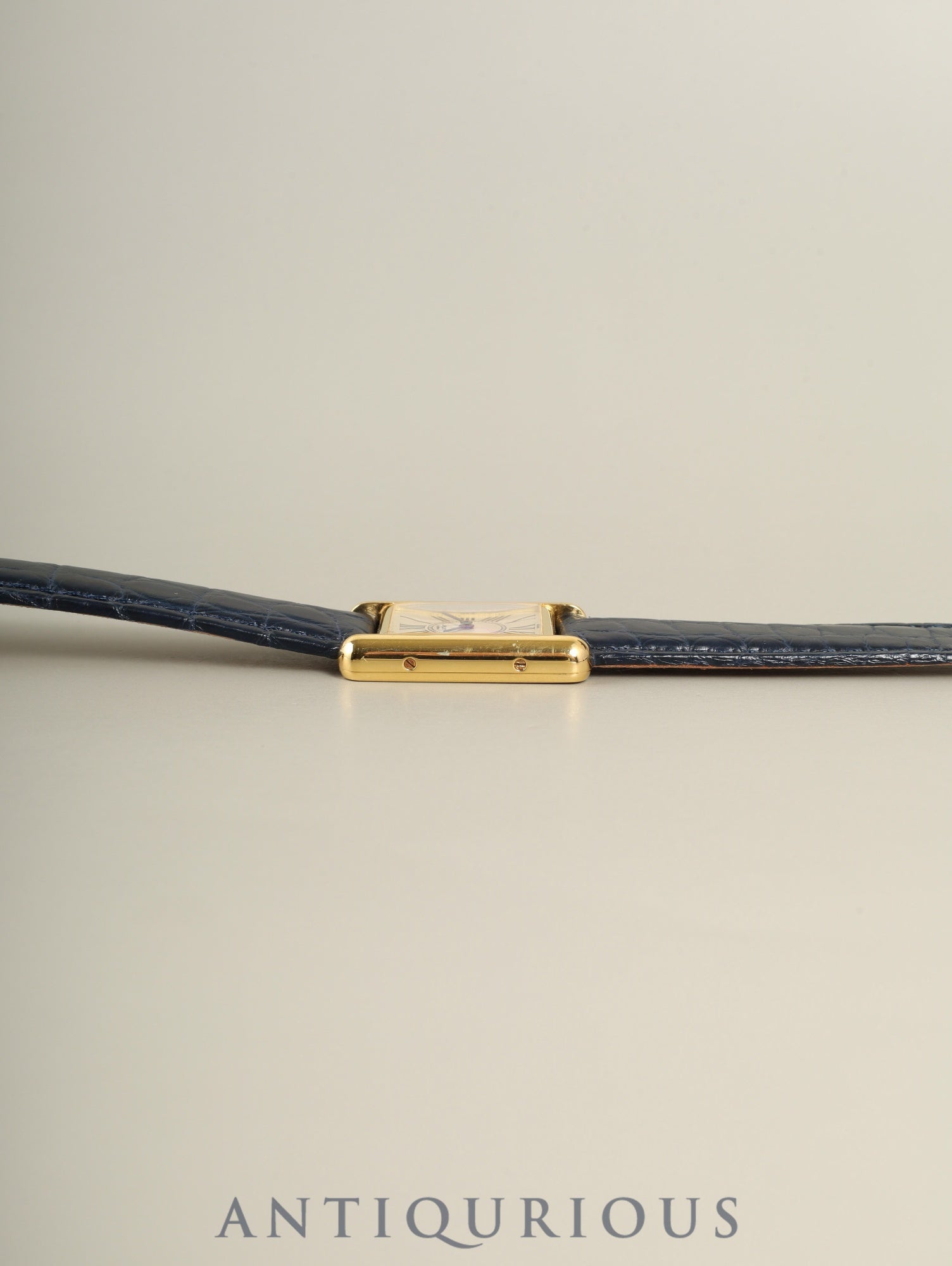カルティエ マストタンク SM 5057001 クォーツ Cal.057 SV925 革 純正Dバックル（GP）オパラン文字盤（SWISS表記）オーバーホール済み 新品仕上げ済み