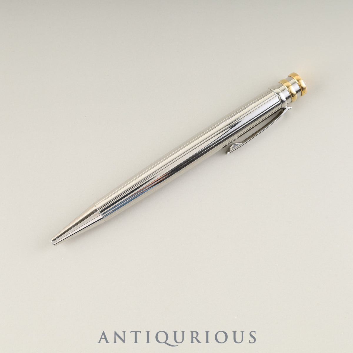 Cartier Trinity Ballpoint Pen, Metal/GP, Twist Style, Unused, Genuine Refill