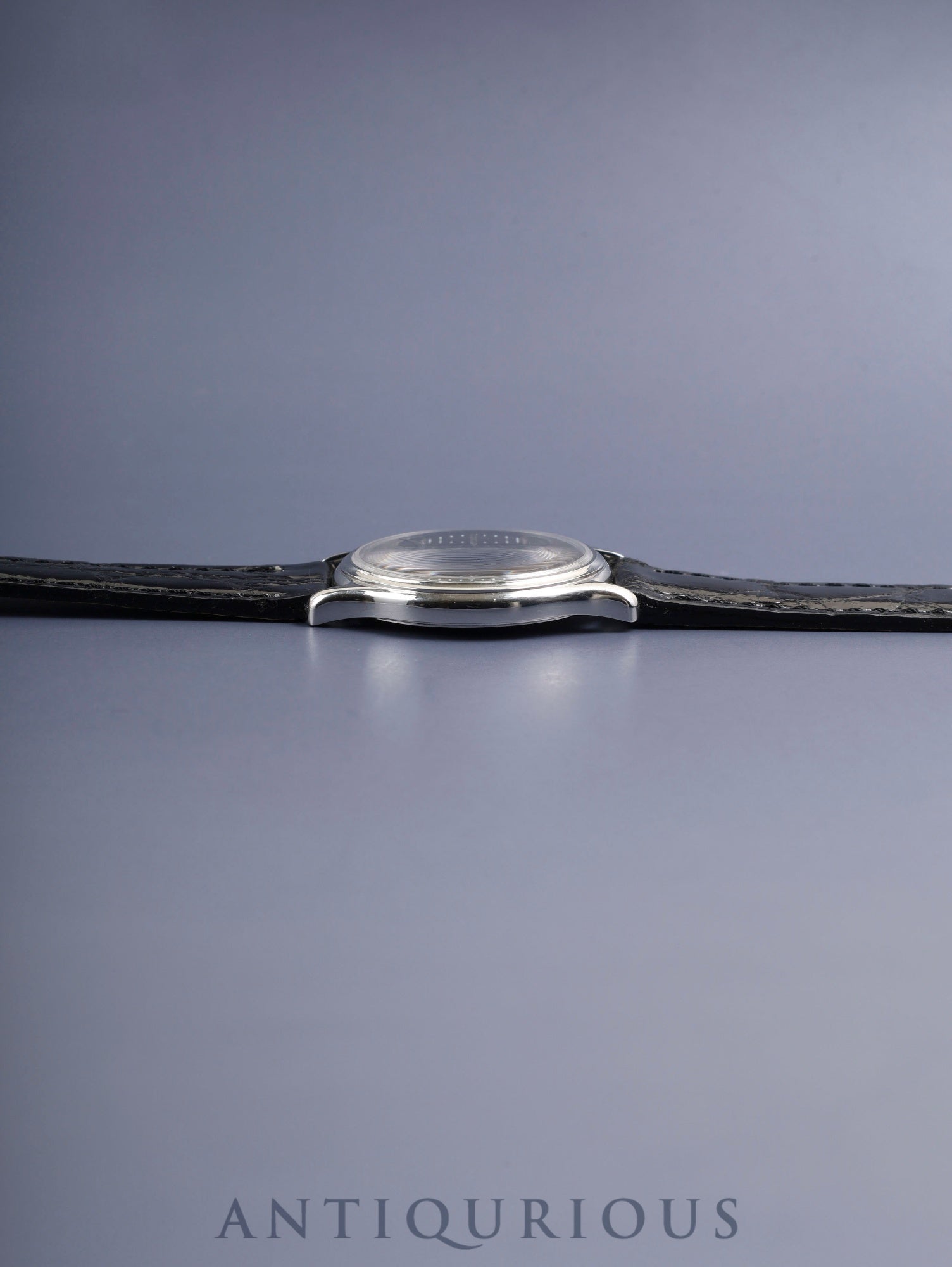 パテック・フィリップ カラトラバ 3923A 手巻き Cal.215 SS 革 純正ピンバックル（SS）グレー文字盤 1987年 修理明細 パテックフィリップにて修理済み