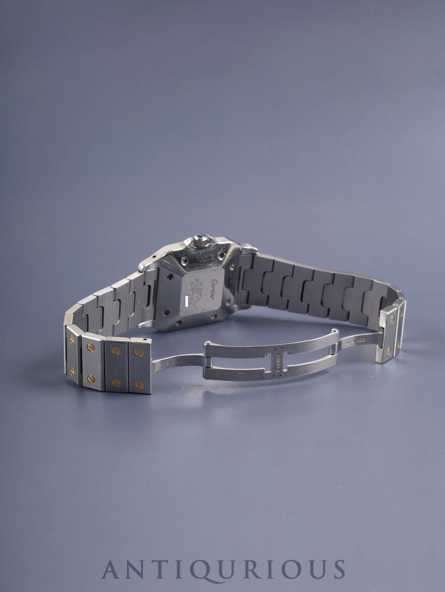 Cartier Santos Carrée LM 2961 Automatic Cal.2671 SS/YG SS/YG White Roman Dial (SWISS marking) Box Warranty (blank) Booklet Overhauled