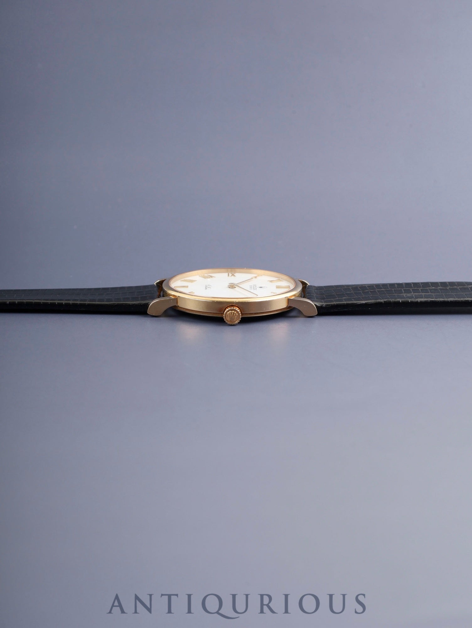 ロレックス チェリーニ 5112 手巻き Cal.1602 750YG 革 純正ピンバックル（750YG） ホワイトローマン文字盤 W番（1994年～1995年）オーバーホール済み