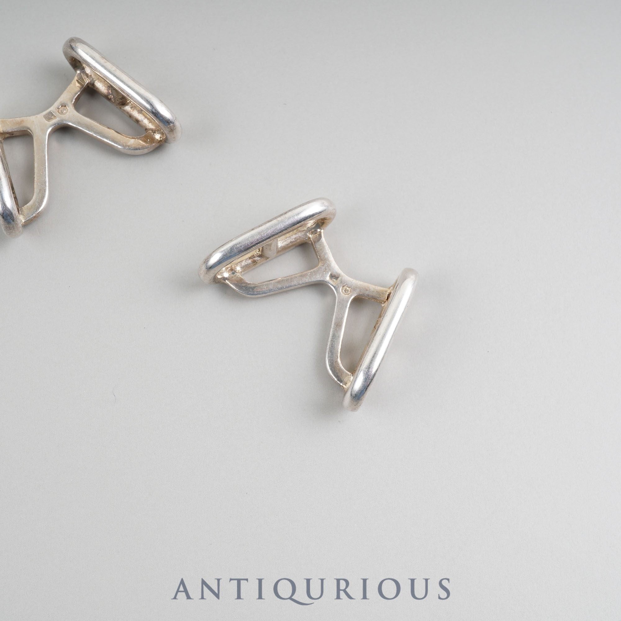 エルメス カフリンクス シェーヌダンクル ファランドール シルバーホールマーク