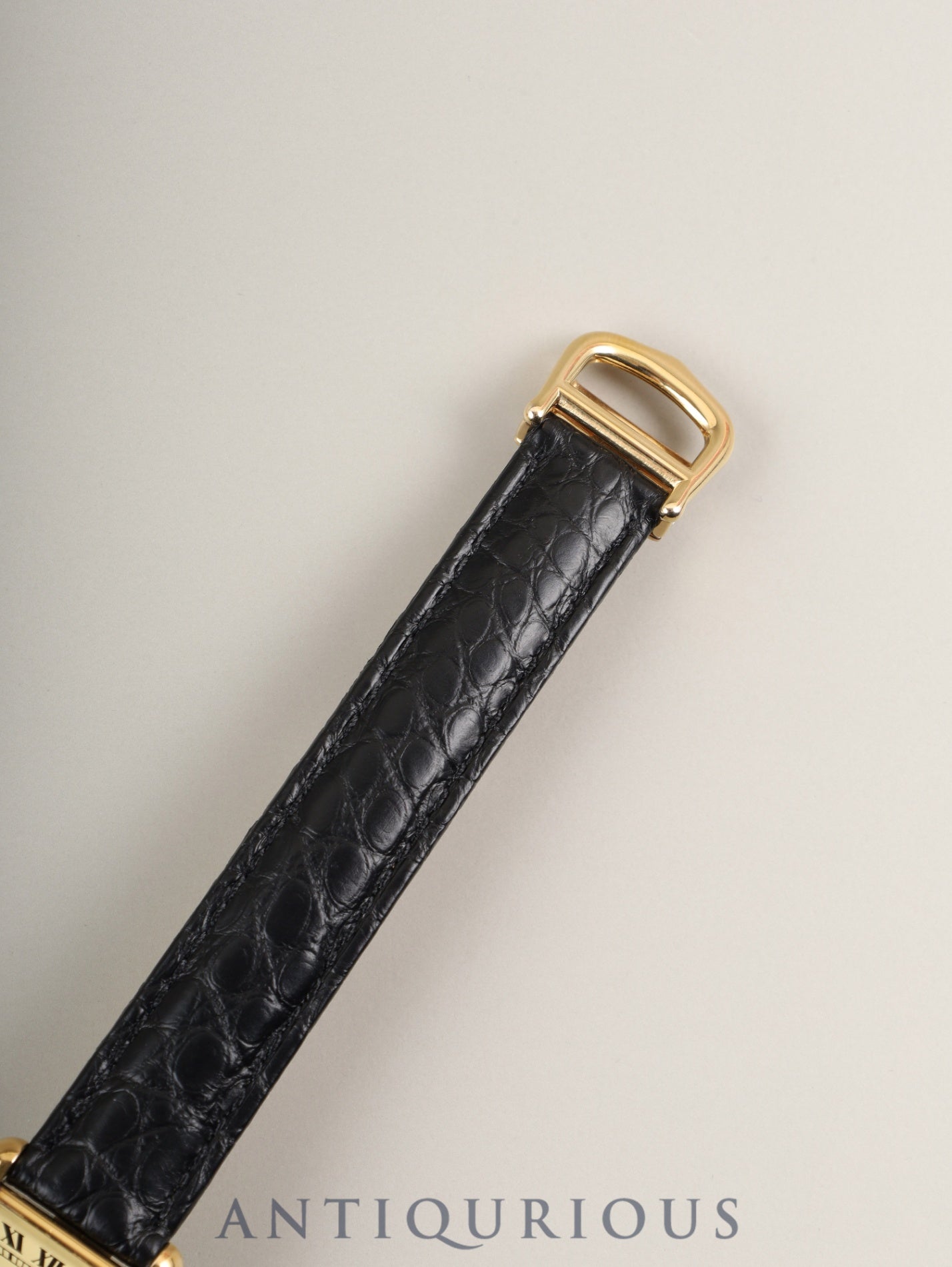 カルティエ マストタンク SM W1003154 / 1613 クォーツ Cal.057 SV925 革 純正Dバックル（GP） アイボリーローマン文字盤 箱 オーバーホール済み