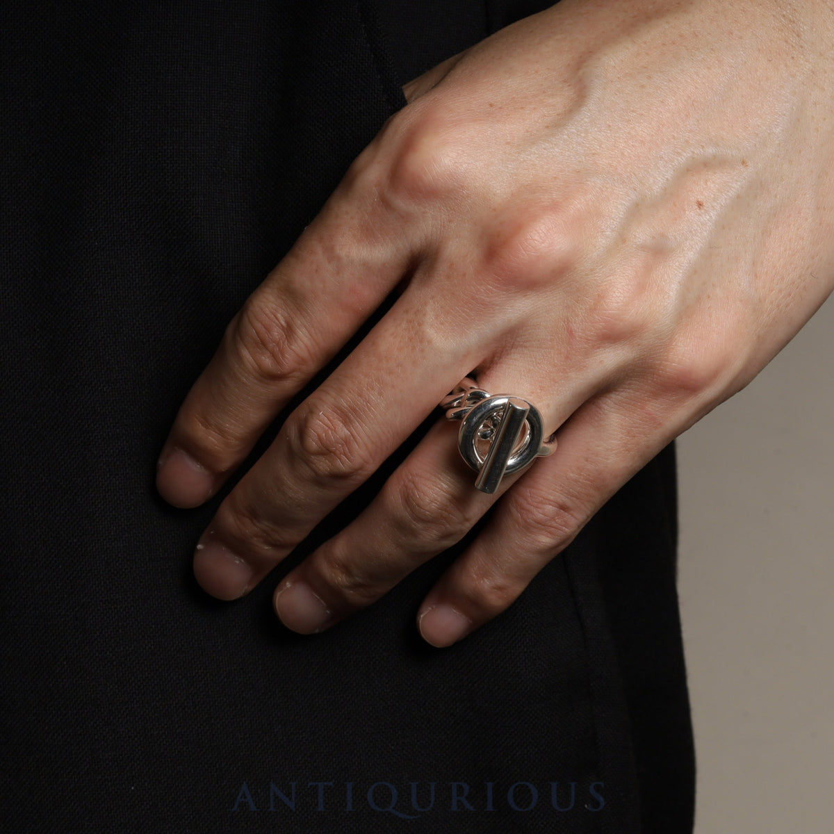 Hermes Croisette Ring, Sterling Silver, #53, 24 Years Engraved