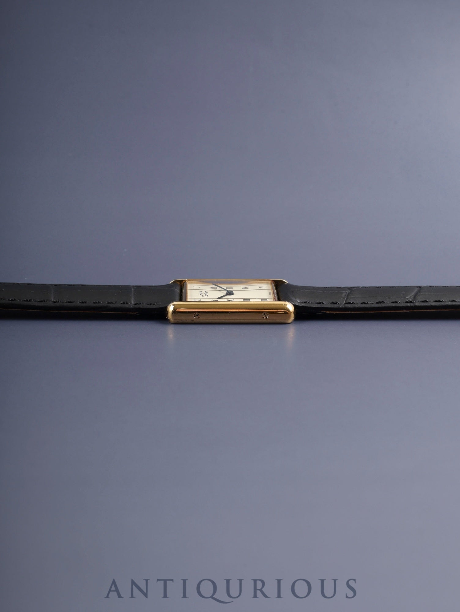 カルティエ マストタンク LM W1002653 / 590005 クォーツ Cal.90 SV925 革 純正尾錠（GP）ストレートローマン文字盤（SWISS表記）オーバーホール済み