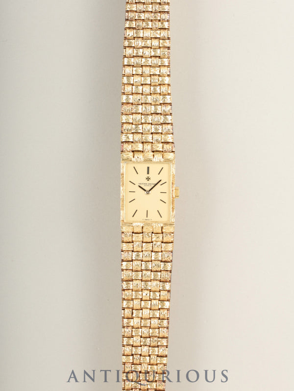 ヴァシュロン・コンスタンタン メッシュ ドール 33030 手巻き Cal.1052 750YG 750YG シャンパン文字盤 オーバーホール済み