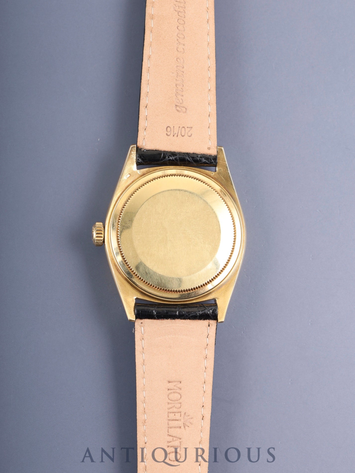 ロレックス デイデイト 1803 自動巻き Cal.1556 750YG 革 純正ピンバックル（GP）シャンパン文字盤（T SWISS T表記）13番台（1965年）オーバーホール済み