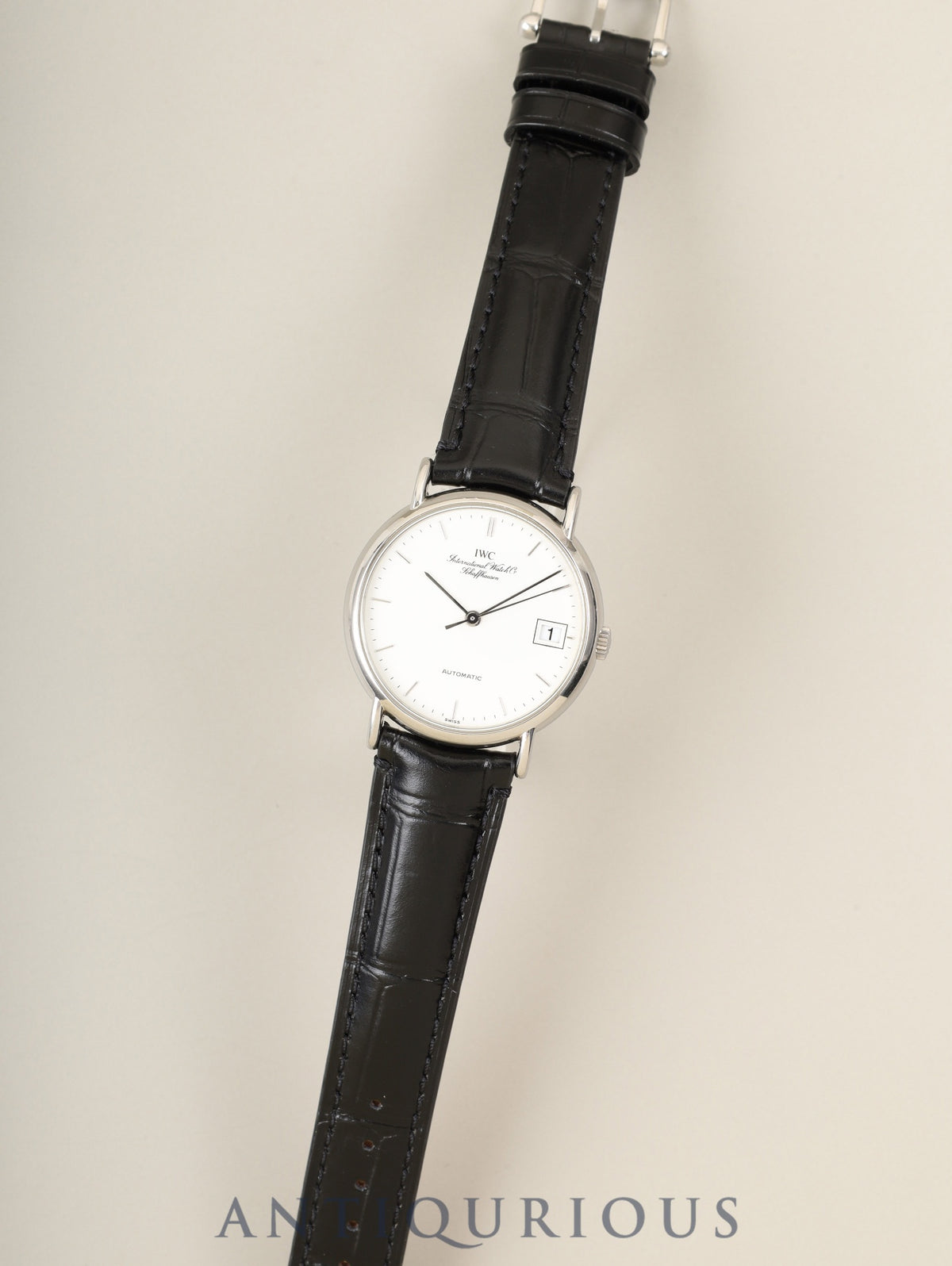 IWC ポートフィノ IW351320 自動巻き Cal.30120 SS 革 純正ピンバックル（SS）ホワイト文字盤（SWISS表記）オーバーホール済み アイダブリュシー