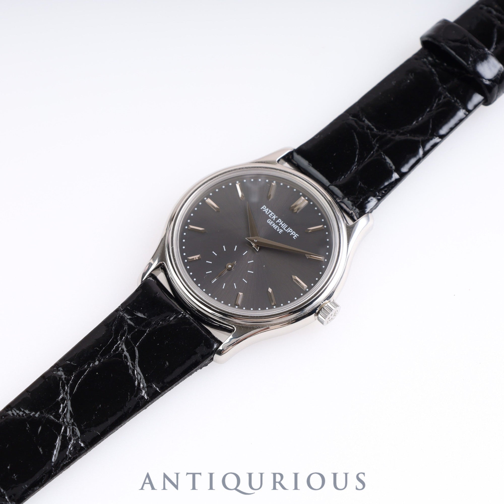 PATEK・PHILIPPE CALATRAVA 3923A Manual winding Cal.215 SS Leather Gray Dial 1987