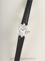 カルティエ マスト ヴァンドーム VLC SM 1850 クォーツ Cal.690 SV925 革 純正Dバックル（SS） オパラン文字盤 オーバーホール済み