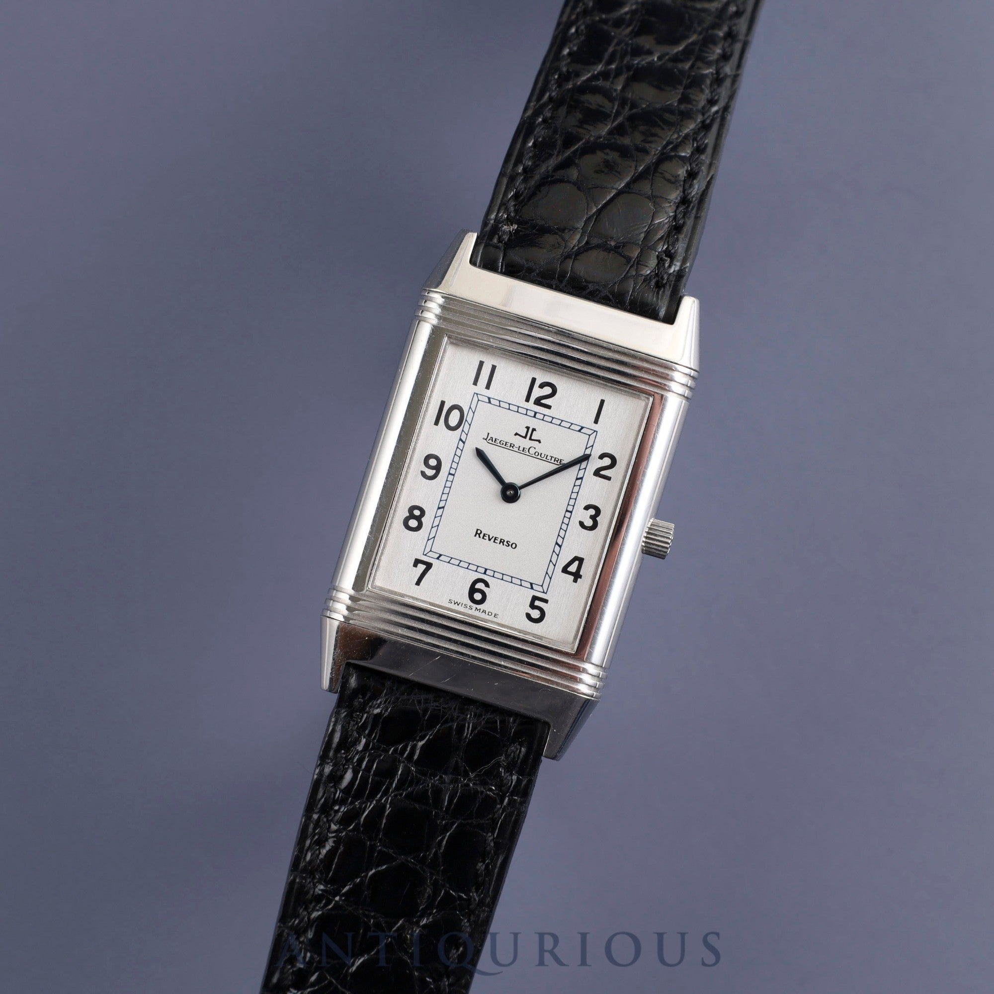 Jaeger-LeCoultre Reverso Classic 250.8.86 Manual winding Cal.846/2 SS Genuine leather strap Genuine buckle (SS) Arabic dial 23 x 38mm Overhauled Case back engraved