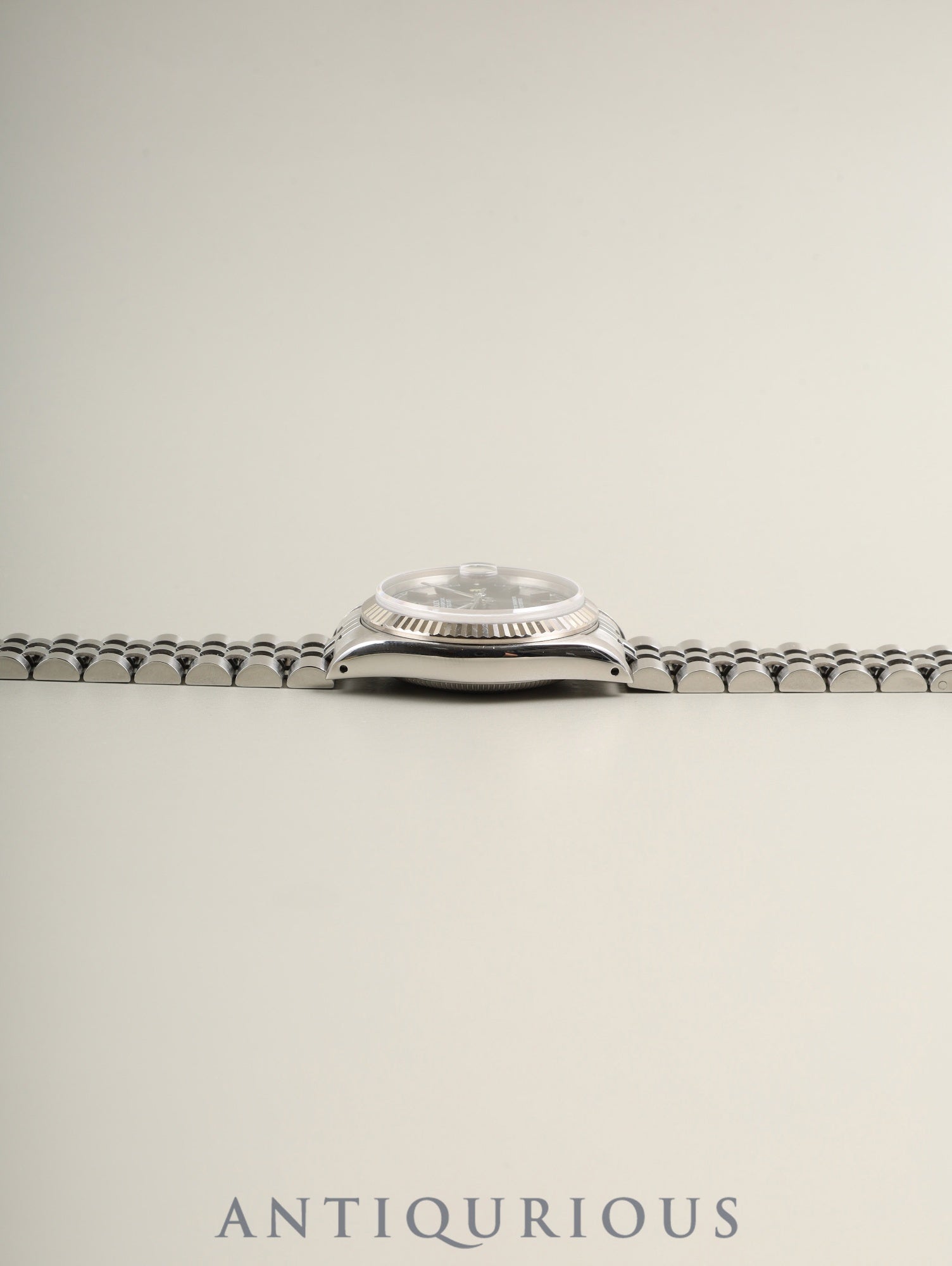 ロレックス デイトジャスト ボーイズ 68274 自動巻き Cal.2135 SS/WG SS ブラック文字盤（T SWISS MADE T表記）L番（1989年～1990年）保証書 オーバーホール済み