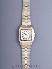 Cartier Santos Carre LM 2961 Automatic SS/YG White Roman Dial (SWISS) International Lifetime Warranty (1983) Complete Service at Cartier Boutique
