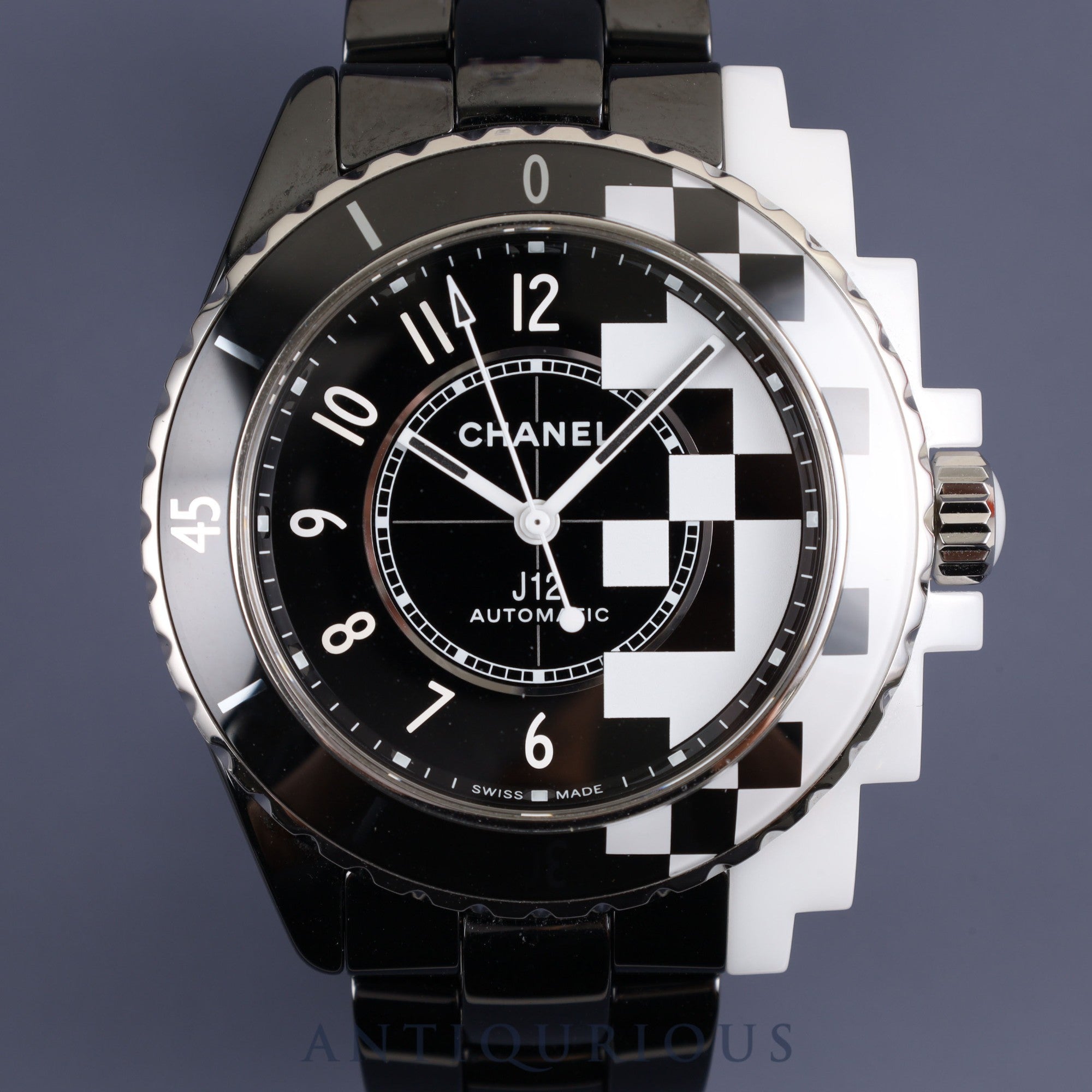 CHANEL J12 CYBERNETIC H7988 Automatic Cal12.1 CE SS Black x White Dial Box Warranty (2023) *Unused