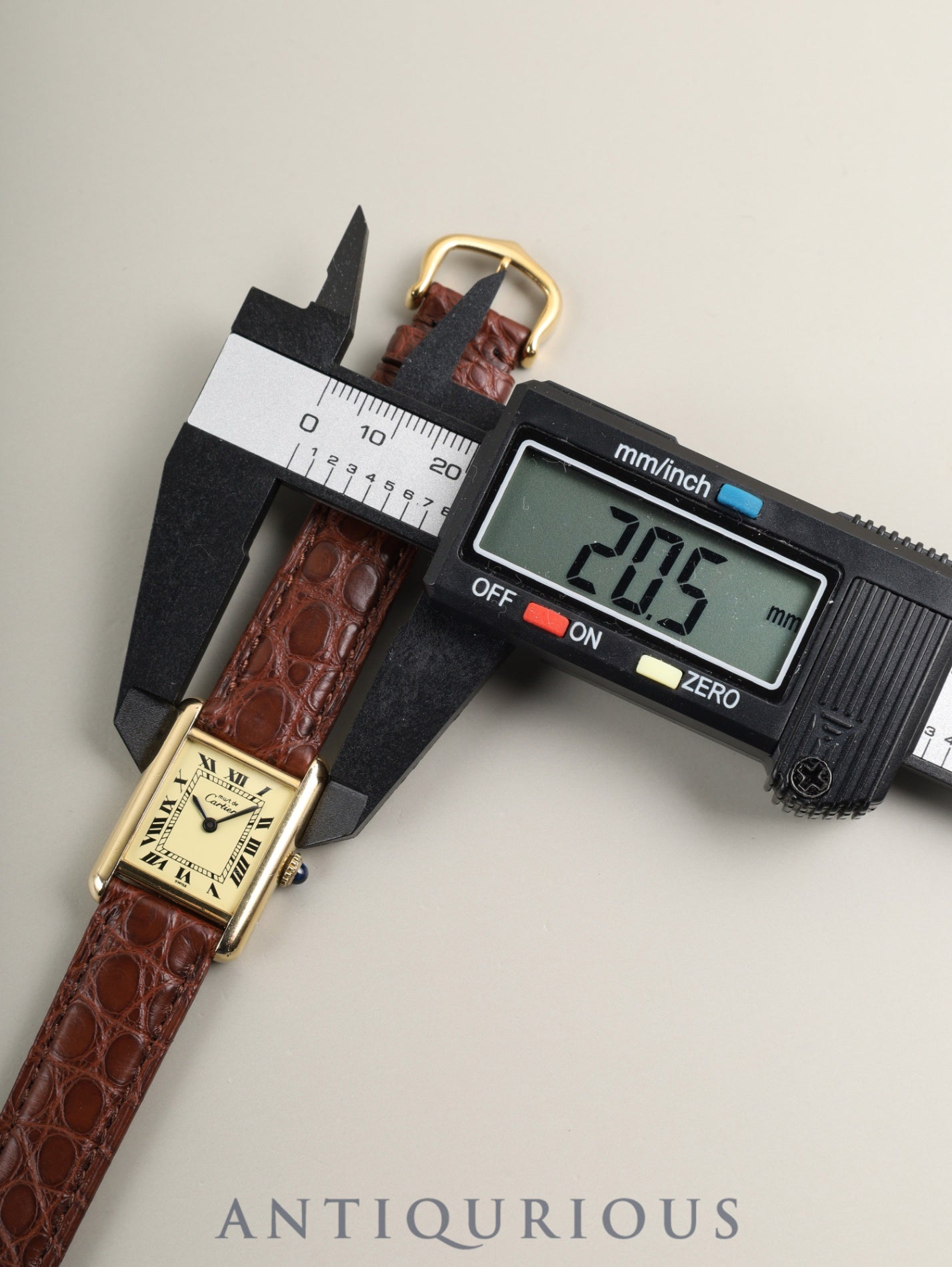 Cartier Must Tank SM Hand-wound Cal.78-1 SV925 Leather Genuine Pin Buckle (GP) Ivory Roman Dial (SWISS marking) Warranty Booklet Genuine Leather Strap Overhauled