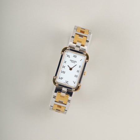 エルメス クロアジュール CR1.240 クォーツ Cal.976.001 SS/GP  SS/GP ホワイト文字盤 オーバーホール済み