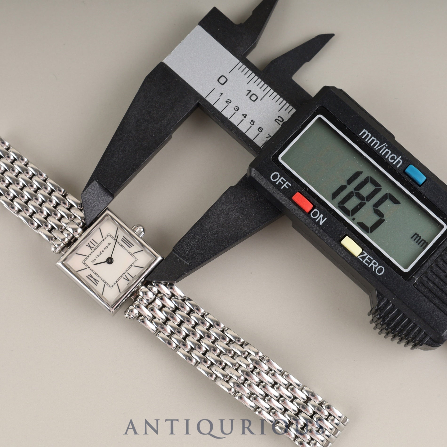 Van Cleef &amp; Arpels Classic 536942 Quartz SS SS Genuine Buckle (SS) White Shell Dial Overhauled