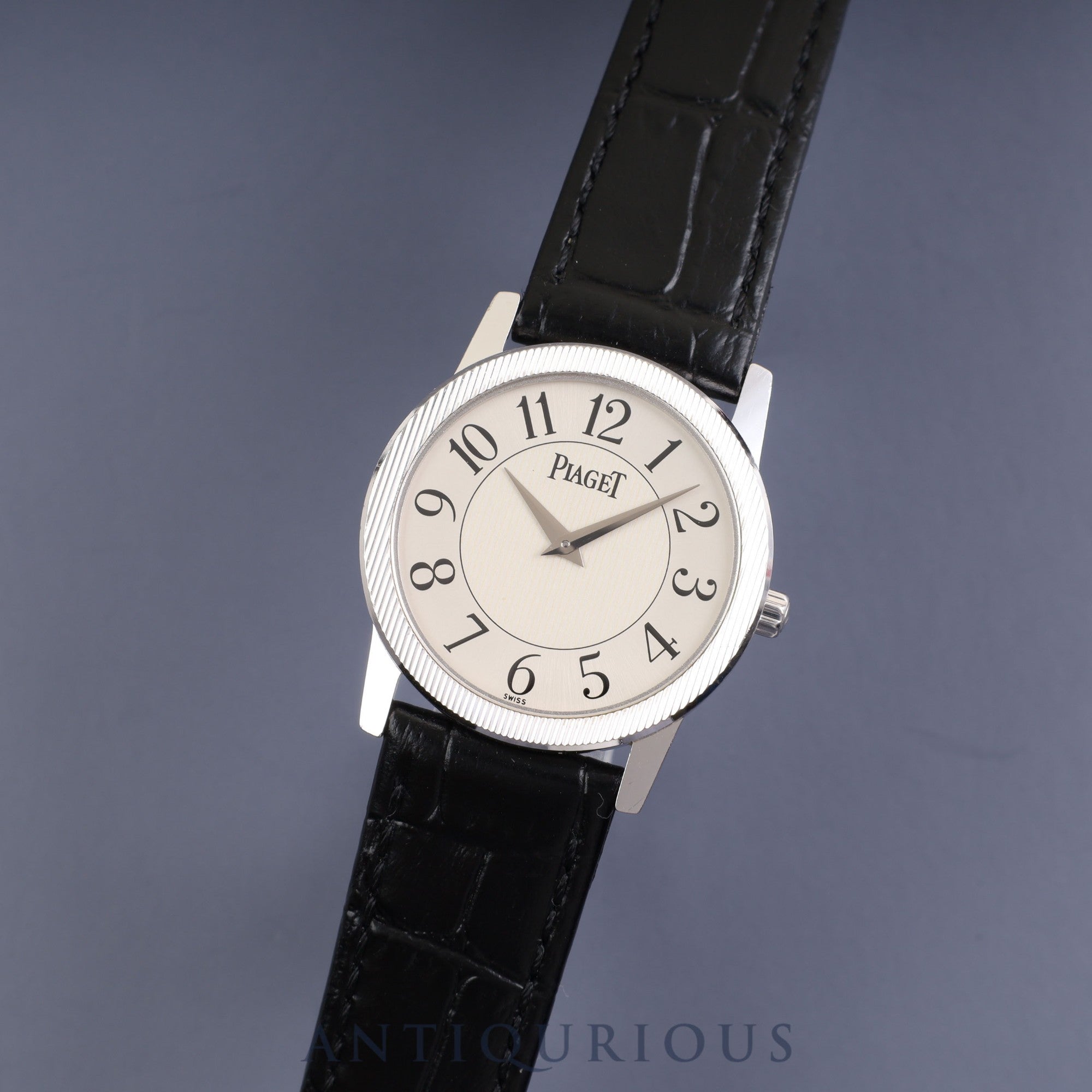 Piaget Round 5894 Quartz WG Genuine Buckle (750) Silver Dial |  東京銀座のヴィンテージウォッチ専門店 - ANTIQURIOUS