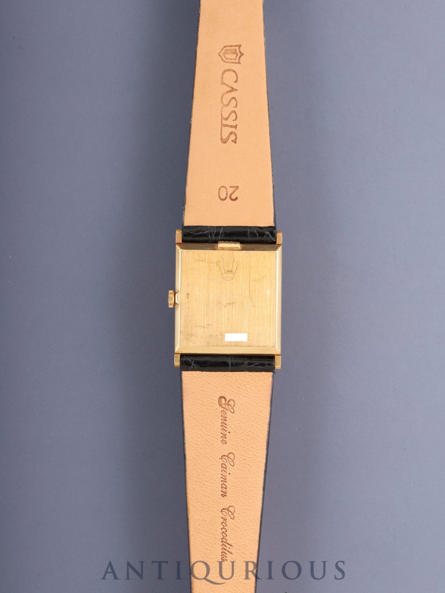 Rolex Cellini 4014, manual winding, Cal. 1600, 750YG, leather