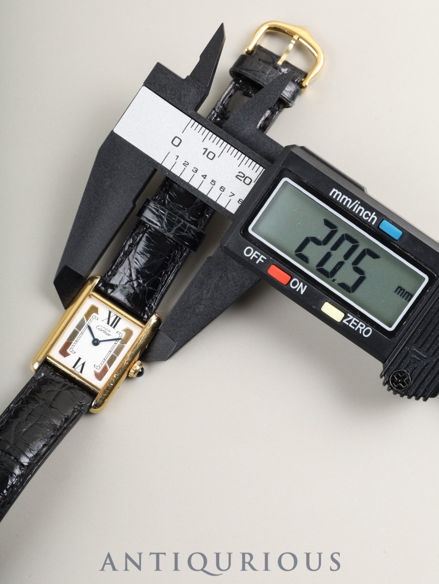 カルティエ マストタンク SM W1006354 / 5057001クォーツ Cal.057  SV925 純正革ベルト 純正尾錠（GP）サイドトリニティ文字盤（SWISS表記） オーバーホール済み