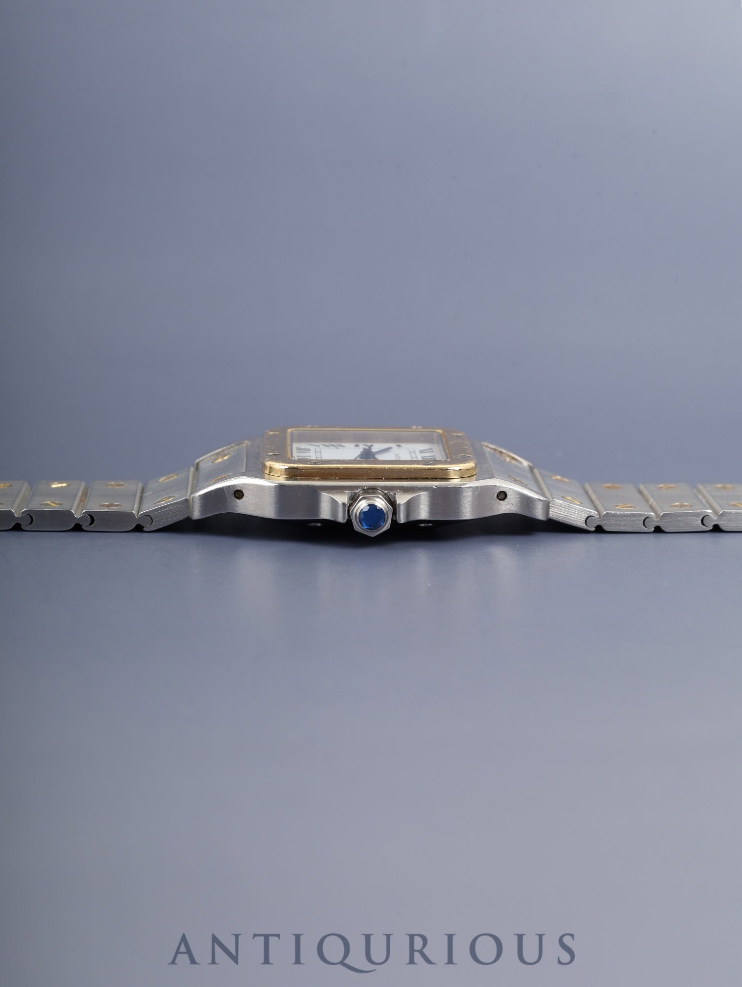 カルティエ サントス カレ LM 81036288 / 2961 自動巻き Cal.077（ETA2671）SS/YG SS/YG ホワイトローマン文字盤 オーバーホール済み