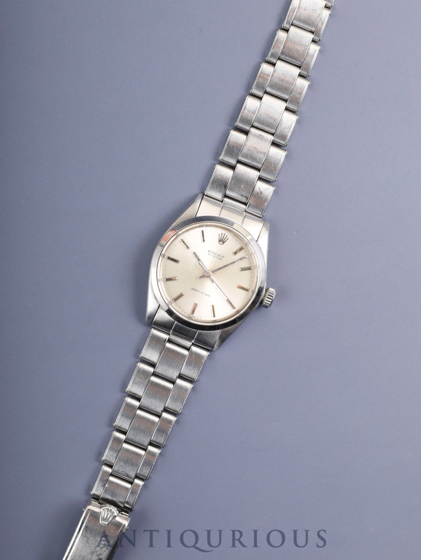 Rolex Oyster Precision 6426 Manual Winding Caliber 1225 Stainless Steel Silver Dial No. 22 (1967) Overhauled