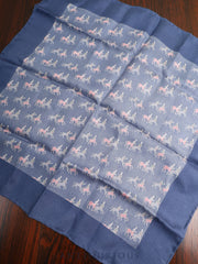 エルメス スカーフ カレ45 パドックにいる48頭の馬 SILK100％