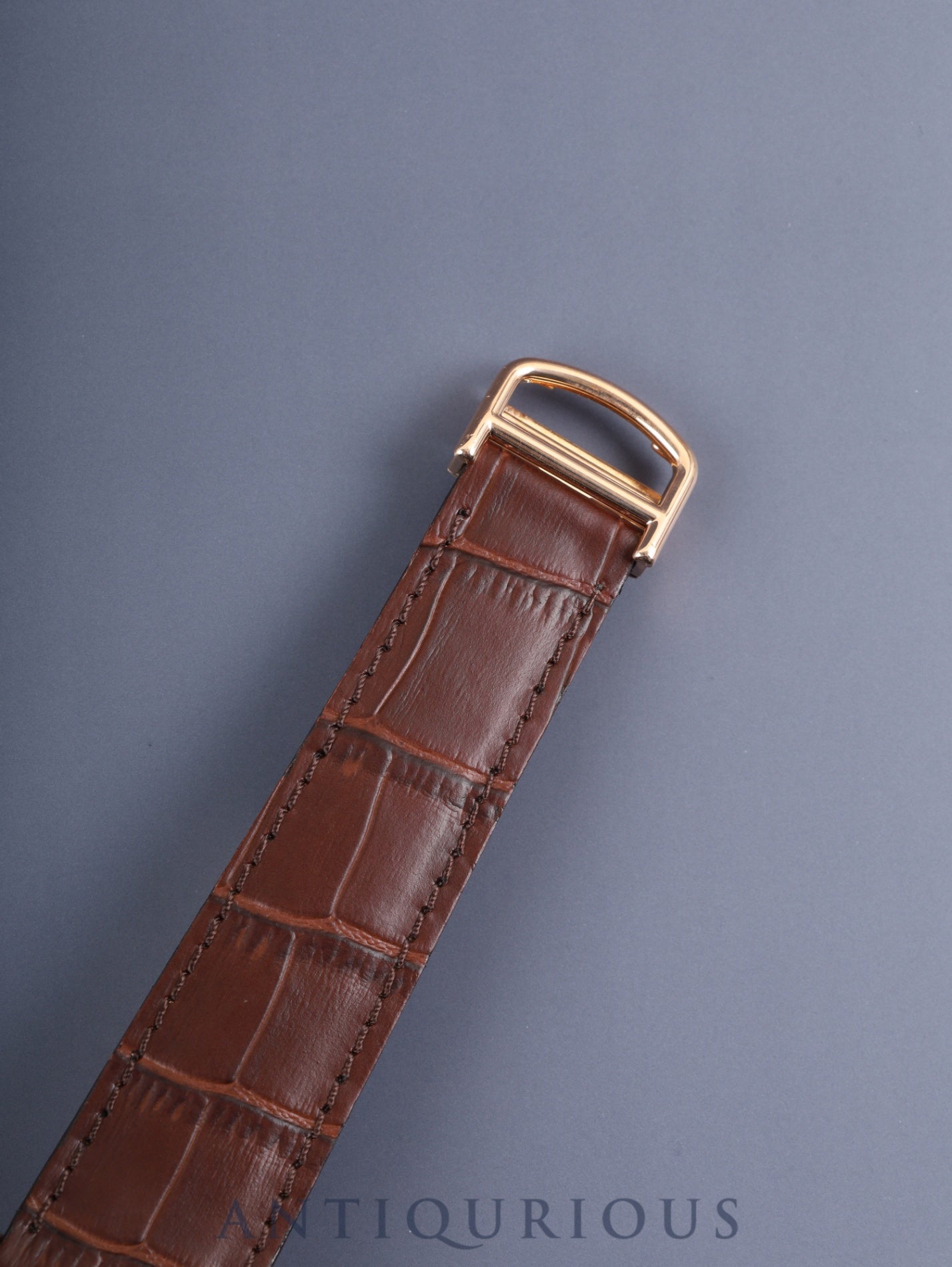 Cartier Tank Louis Cartier XL W1560003 / 3185 Automatic Caliber 9753MC AU750 Leather Strap with Genuine D-buckle (AU750) Silver Guilloche Dial Box Warranty (2017) Overhauled