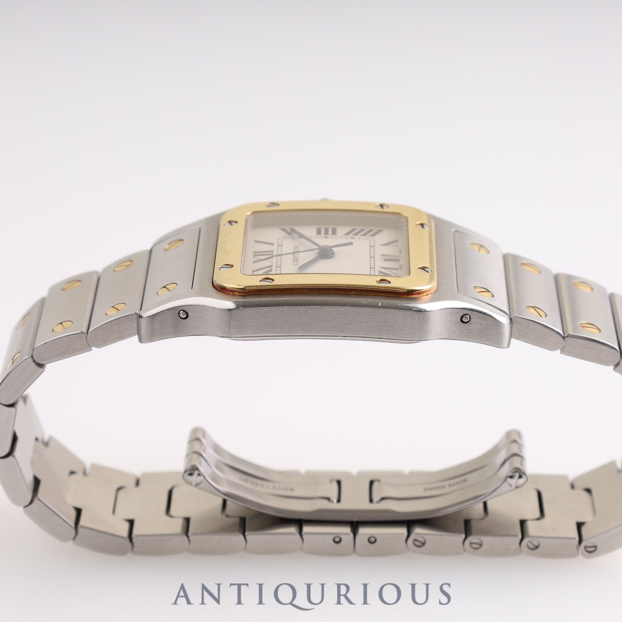 CARTIER カルティエ SANTOS GALBEE サントスガルベLM W20011C4 クォーツ SS/YG SS/YG ホワイト文字盤 箱