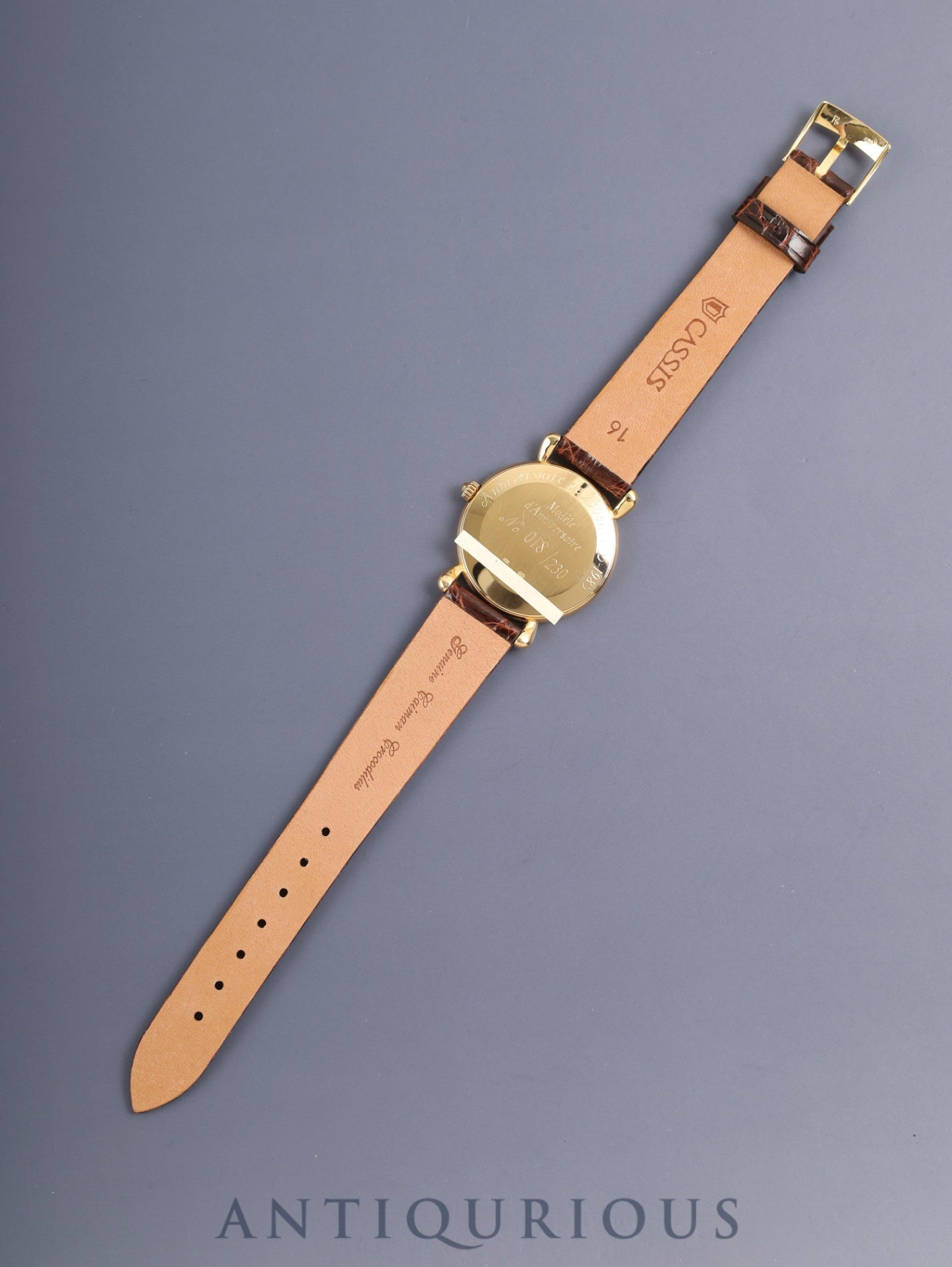 ヴァシュロン・コンスタンタン ヒストリカル 250周年記念 33084 手巻き Cal.1003/1 750YG 革 純正ピンバックル（750YG）ゴールドローマン文字盤 1985年 オーバーホール済み