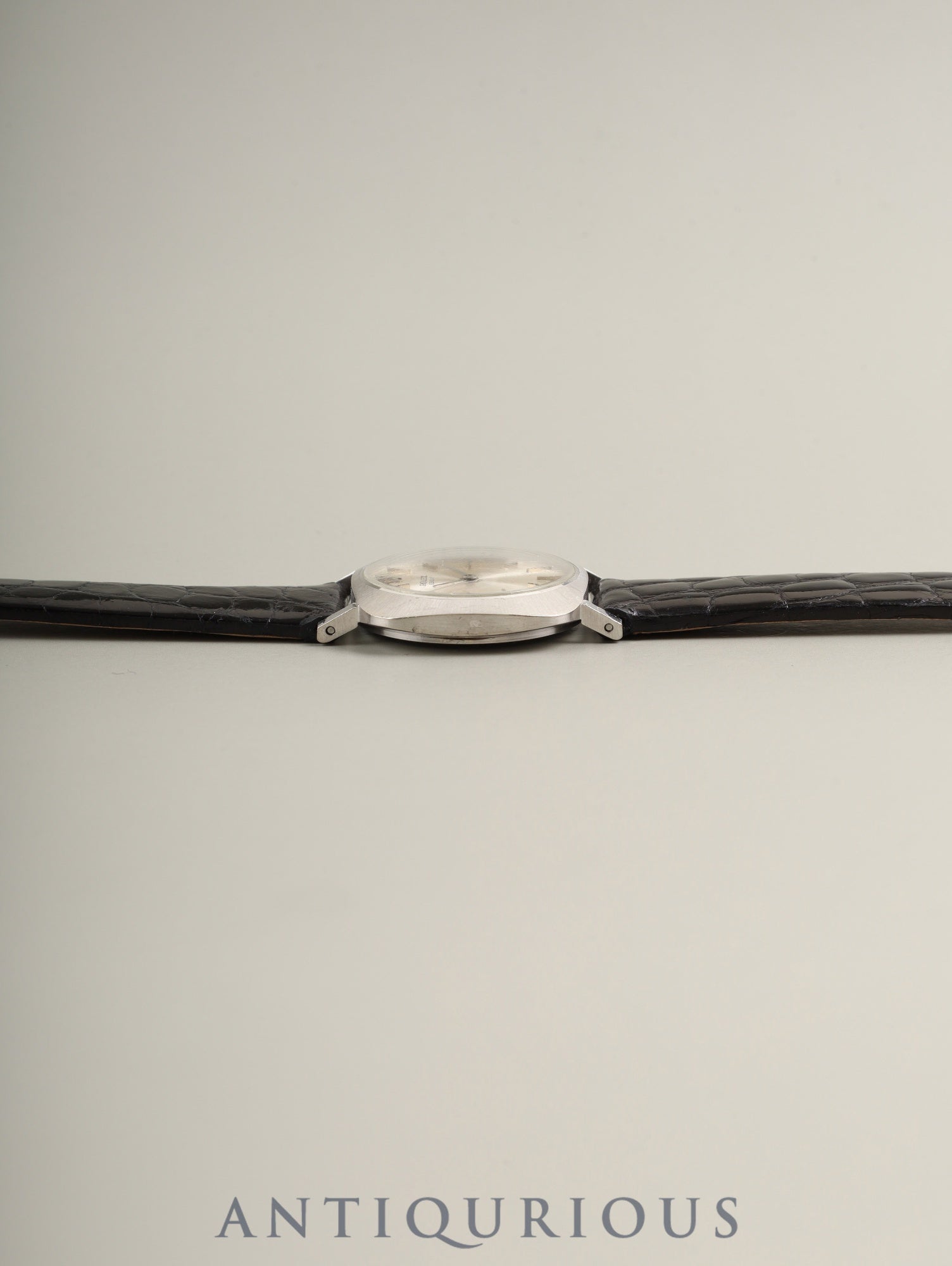 ロレックス チェリーニ 3652 手巻き Cal.1600 750WG 革 社外ピンバックル（SS）シルバー文字盤 15番台（1965年）オーバーホール済み