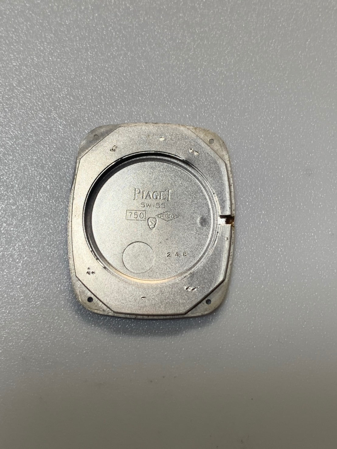 Piaget Oval 9251 Manual Winding Cal.9P2 750WG Leather Original Pin Buckle (750WG) White Roman Overhauled