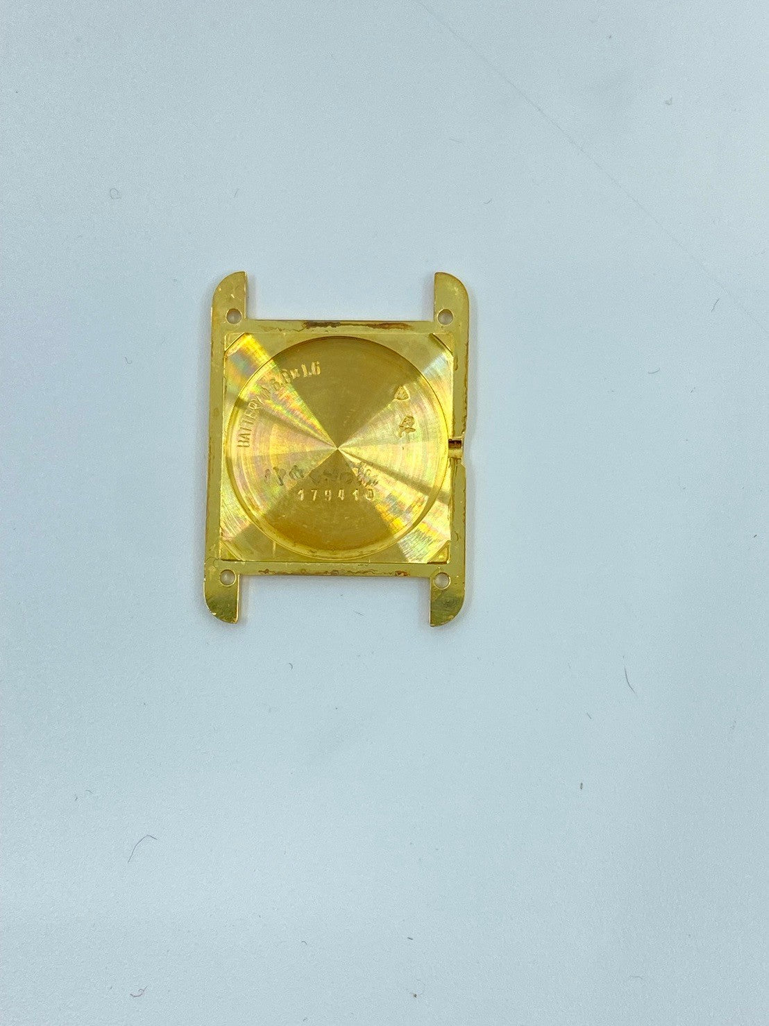 Cartier Must Tank SM W1003153 / 1613 Quartz Caliber 057 SV925 Leather Strap with Genuine GP Buckle Ivory Roman Dial (SWISS Marking) Circa 1982-1995 Overhauled