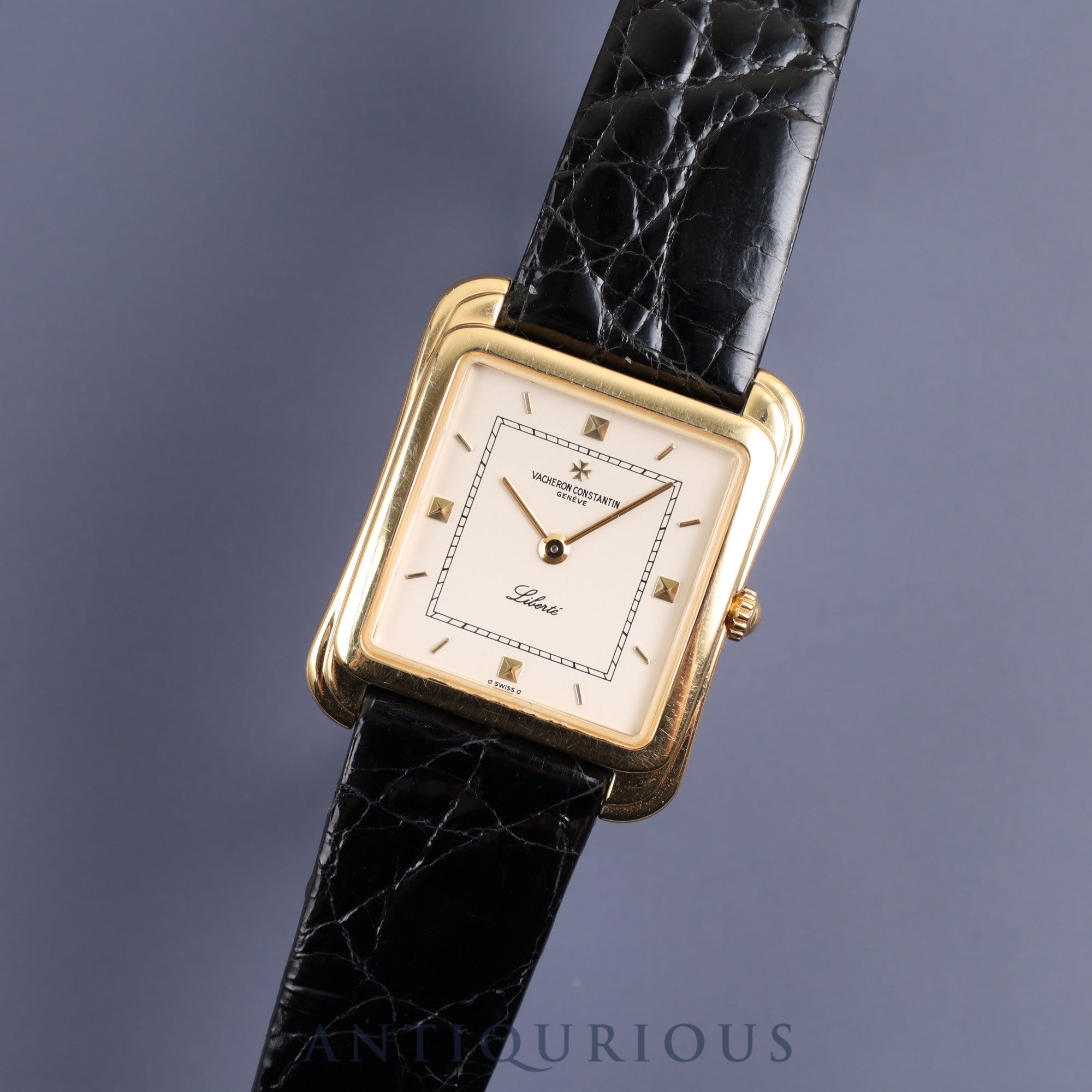 VACHERON CONSTANTIN LIBERTE 39044/000J LIBERTE 700th Anniversary of Swiss Founding Hand-wound Cal.1015 750YG Leather Buckle Genuine (750) Champagne Dial Overhauled