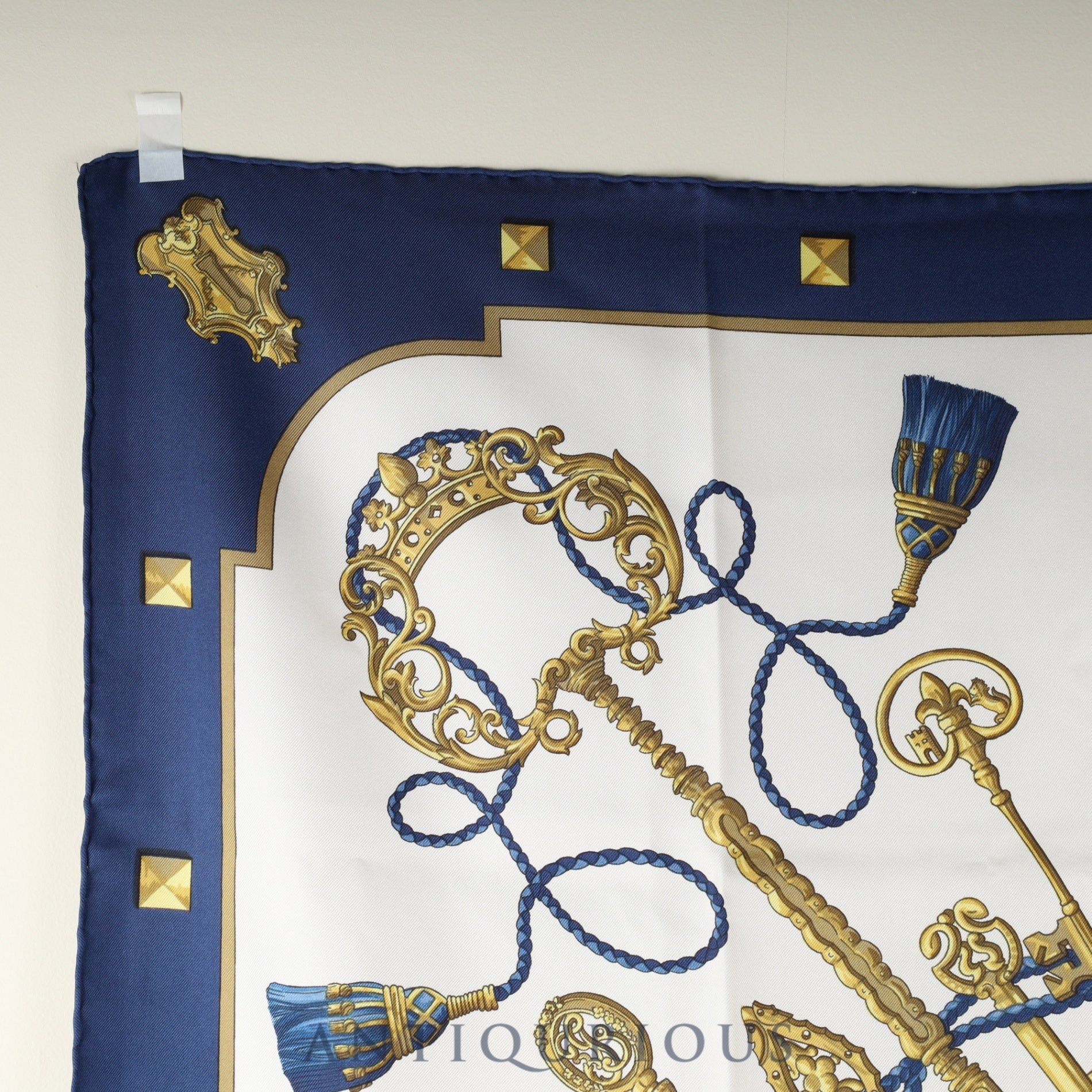 Hermes scarf Carré 90 LES CLES key SILK100%
