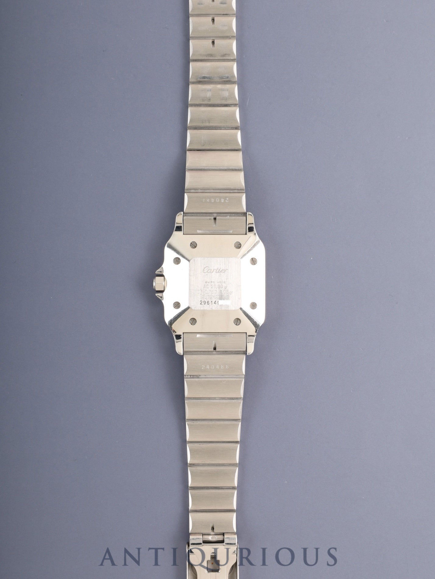 Cartier Santos Carre LM 2961 Automatic Cal. ETA2671 SS/YG SS/YG White Roman Dial (SWISS marking) Overhauled