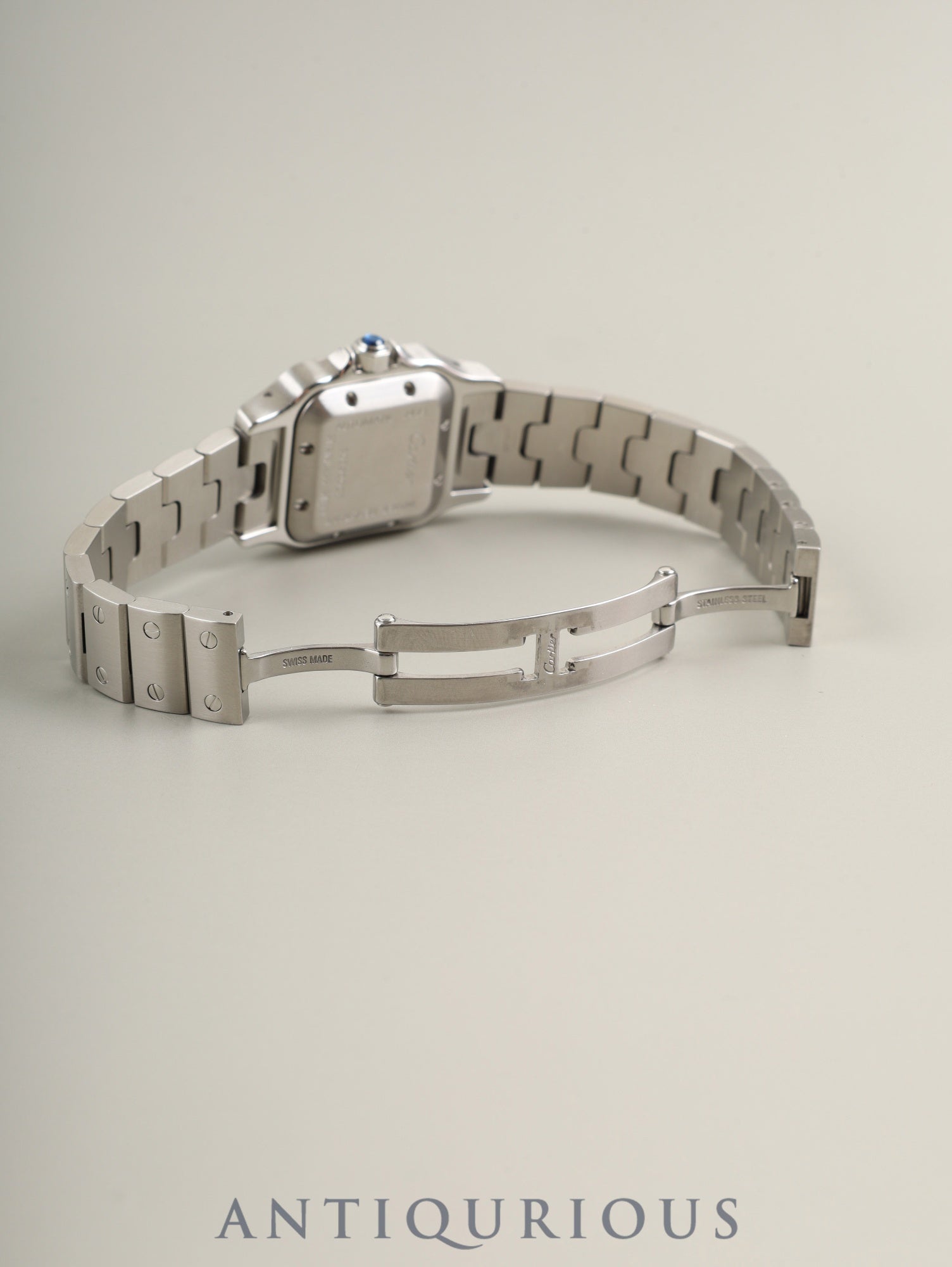 カルティエ サントス ガルベ SM W20054D6 / 2423 自動巻き Cal.ETA2671 SS SS シルバーギョーシェ文字盤 箱 冊子 保証書（2005年）  オーバーホール済み