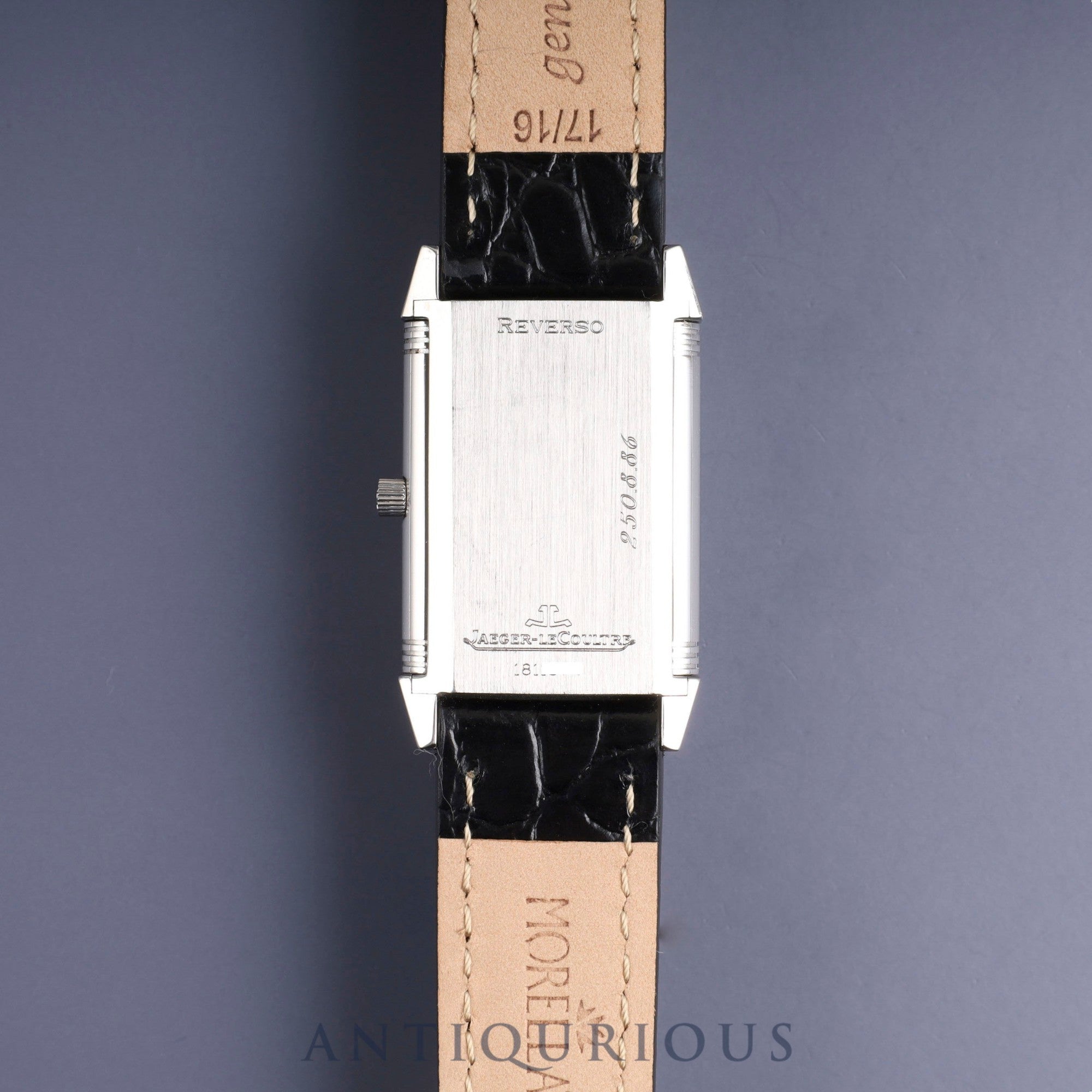 Jaeger-LeCoultre Reverso Classic 250.8 86 Manual winding Cal.846/1 SS Leather Genuine buckle (SS) Silver Arabic dial Overhauled