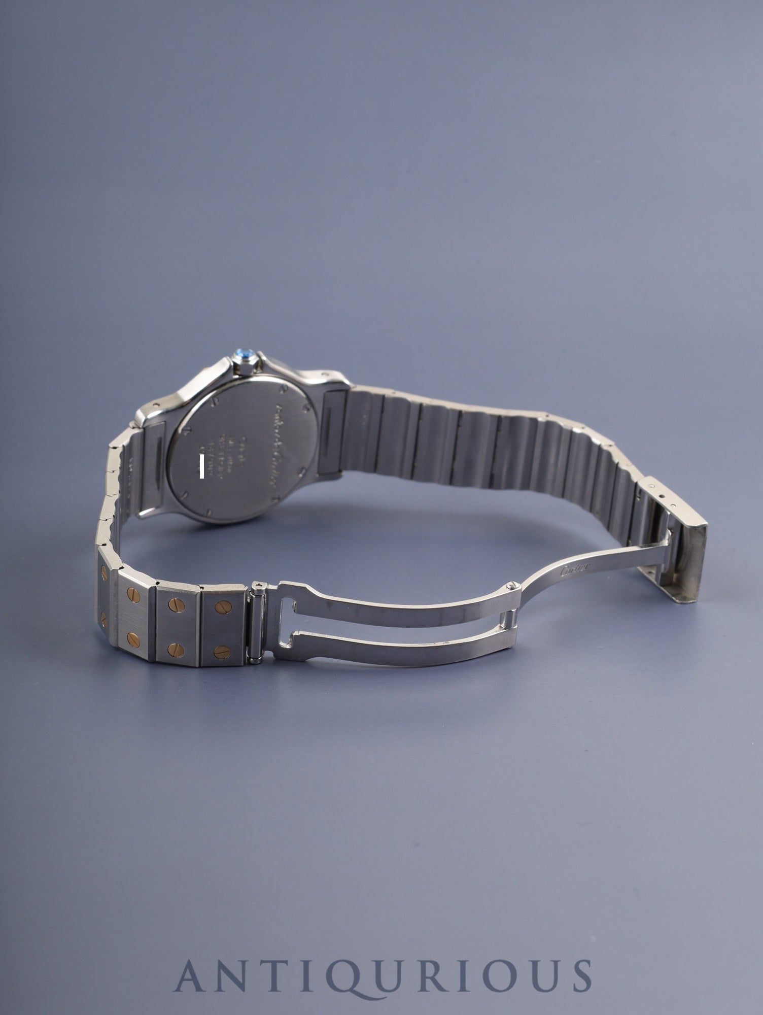 カルティエ サントス オクタゴン LM W2001583 / 187902 クォーツ Cal.687 SS×YG SS×YG アイボリーローマン文字盤 オーバーホール済み