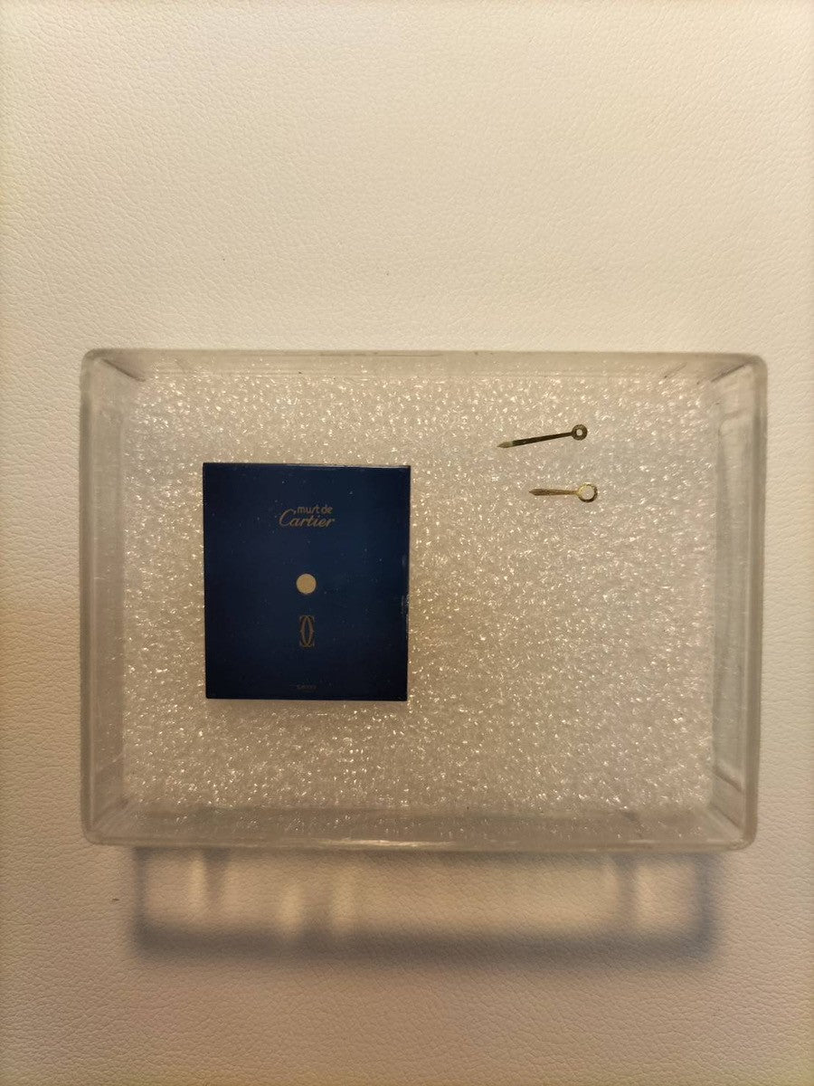 カルティエ マストタンク LM 手巻き Cal.78-1 SV925 革 純正ピンバックル（GP）ラピスラズリ文字盤（SWISS表記 ）オーバーホール済み 新品仕上げ済み