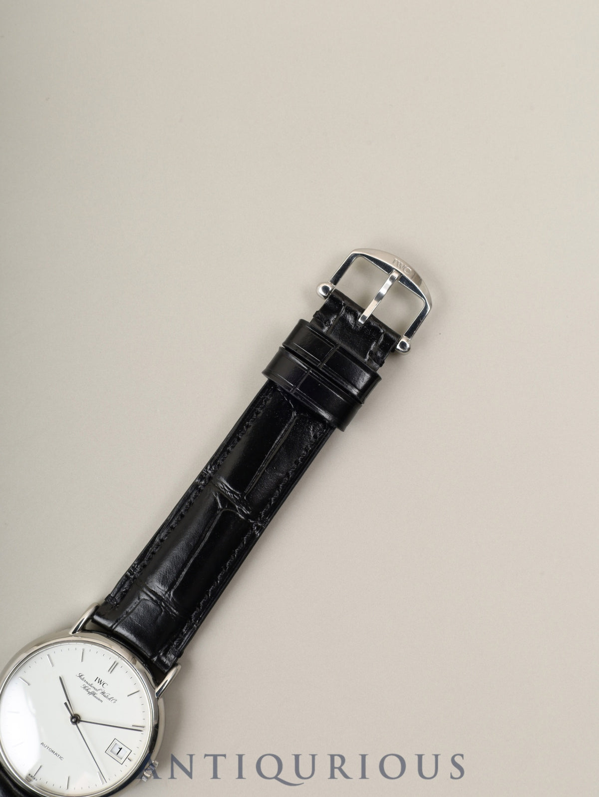 IWC ポートフィノ IW351320 自動巻き Cal.30120 SS 革 純正ピンバックル（SS）ホワイト文字盤（SWISS表記）オーバーホール済み アイダブリュシー
