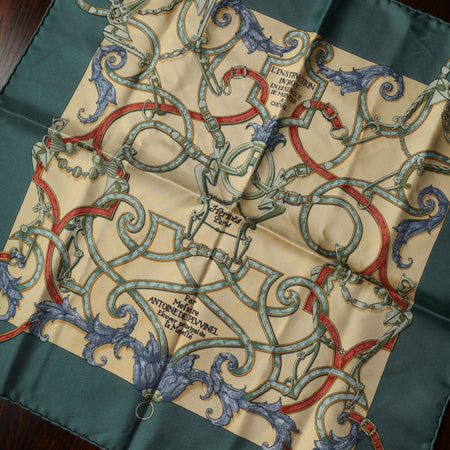 Hermès Scarf Carre 45 L'INSTRVCTION DV ROY (The Education of the King) 100% Silk