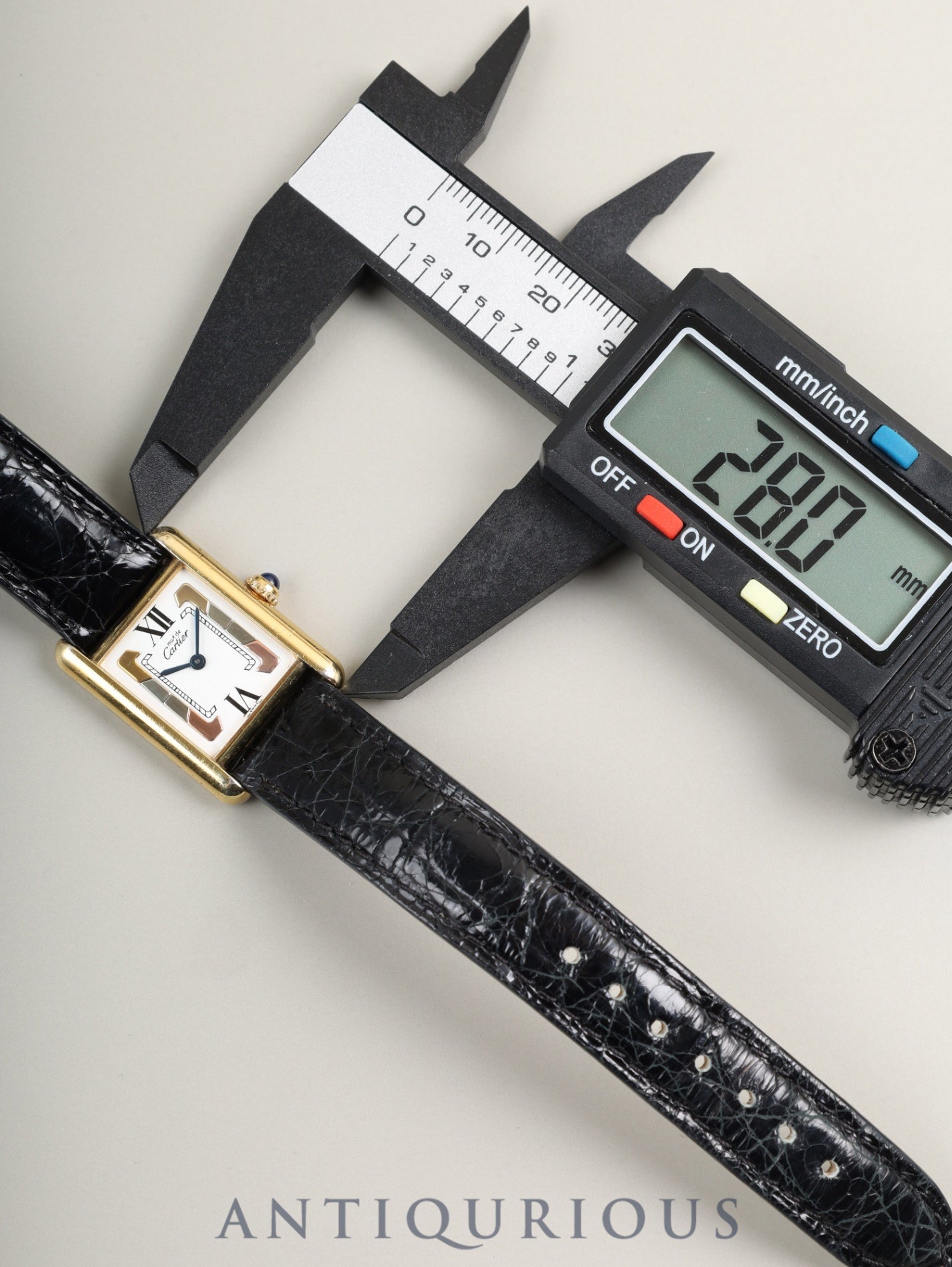 カルティエ マストタンク SM W1006354 / 5057001クォーツ Cal.057  SV925 純正革ベルト 純正尾錠（GP）サイドトリニティ文字盤（SWISS表記） オーバーホール済み